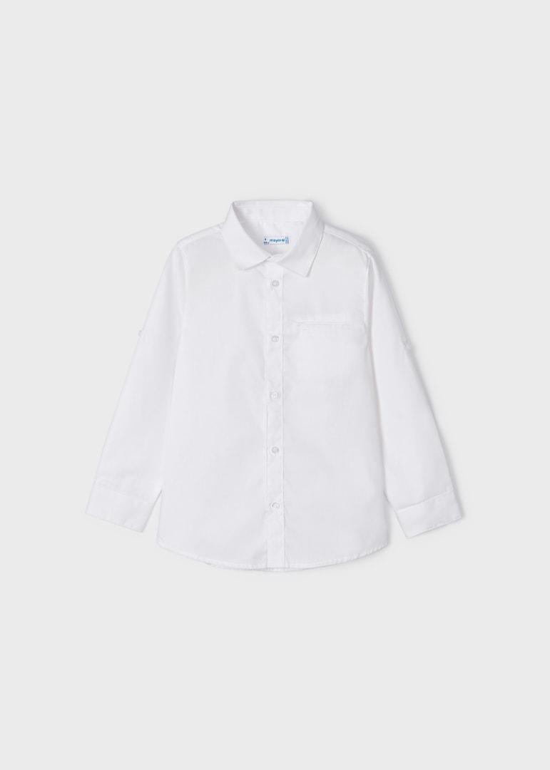 Camicia Basica In Cotone Bambino MAYORAL 140 - MAYORAL - Luxury Kids