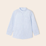Camicia manica Lunga Con Colletto Coreano In Cotone Bambino MAYORAL 3168 - MAYORAL - Luxury Kids