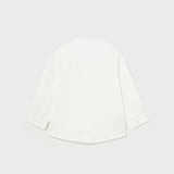 Camicia Manica Lunga Con Colletto Coreano In Cotone Neonato MAYORAL 1116B - MAYORAL - Luxury Kids