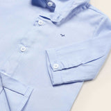 Camicia Manica Lunga In Cotone Con Papillon Neonato MAYORAL 1190 - MAYORAL - Luxury Kids