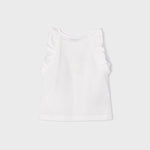 Canottiera Con Volant In Cotone Sostenibile Bambina MAYORAL 3075 - MAYORAL - Luxury Kids