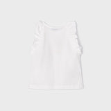 Canottiera Con Volant In Cotone Sostenibile Bambina MAYORAL 3075 - MAYORAL - Luxury Kids