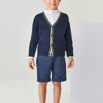 Cardigan In Filo Di Cotone Sostenibile Bambino MAYORAL 3352 - MAYORAL - Luxury Kids