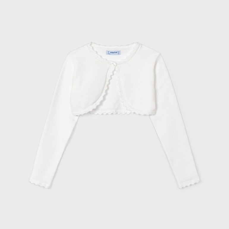 Coprispalle In Filo Di Cotone Bambina MAYORAL 320 - MAYORAL - Luxury Kids