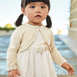Cardigan Modello Bolerino Tricot In Cotone Sostenibile Neonata MAYORAL 306 - MAYORAL - Luxury Kids