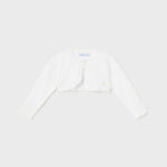 Cardigan Modello Bolerino Tricot In Cotone Sostenibile Neonata MAYORAL 306 - MAYORAL - Luxury Kids
