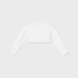 Cardigan Modello Bolerino Tricot In Cotone Sostenibile Neonata MAYORAL 306 - MAYORAL - Luxury Kids