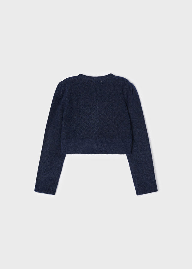 Cardigan In Misto Lana Bambina MAYORAL 4308 - MAYORAL - LuxuryKids