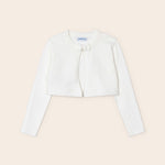 Cardigan Tricot In filo Di Cotone Sostenibile Bambina MAYORAL 321 - MAYORAL - Luxury Kids