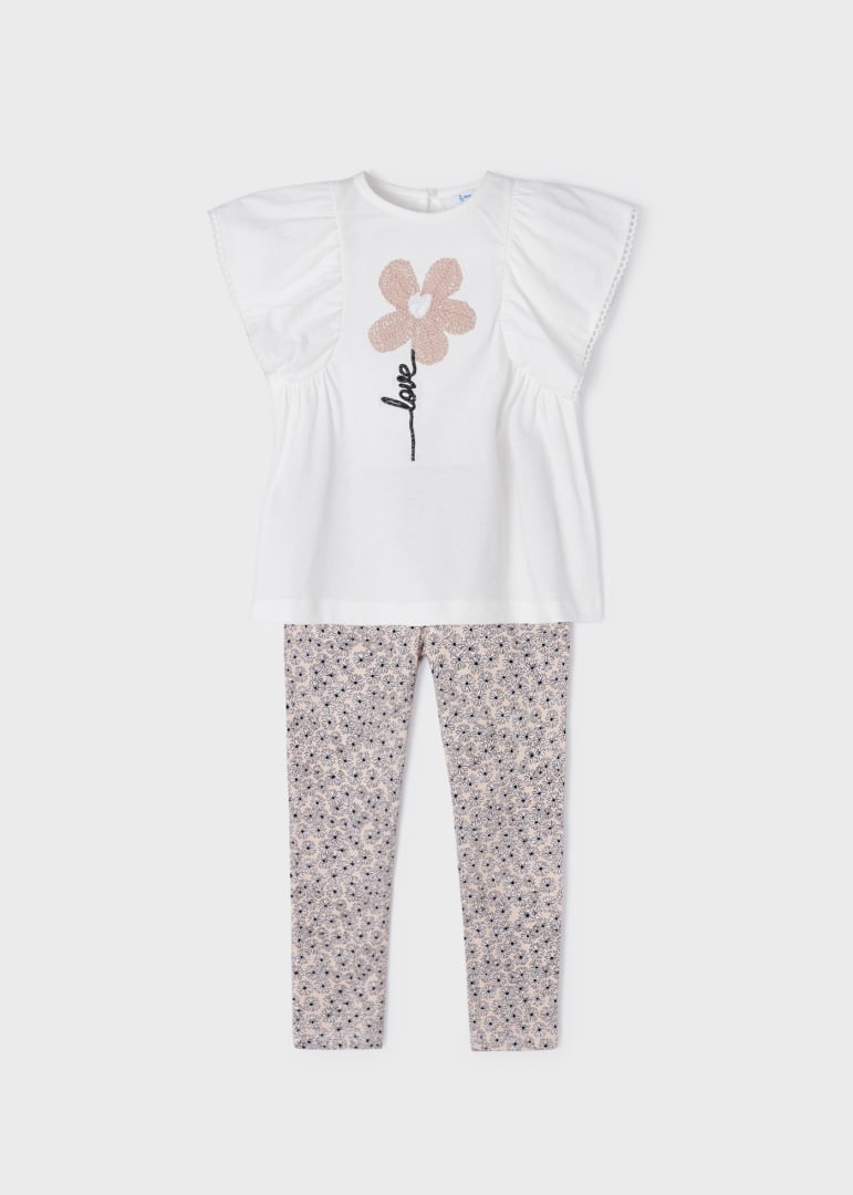Completo 2 Pezzi Con leggings In Cotone Sostenibile Bambina MAYORAL 3780 - MAYORAL - Luxury Kids