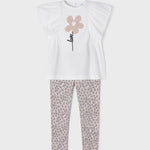 Completo 2 Pezzi Con leggings In Cotone Sostenibile Bambina MAYORAL 3780 - MAYORAL - Luxury Kids
