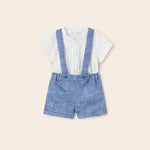 Completo Con Bermuda E Camicia In Misto Lino Neonato MAYORAL 1262 - MAYORAL - Luxury Kids