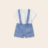 Completo Con Bermuda E Camicia In Misto Lino Neonato MAYORAL 1262 - MAYORAL - Luxury Kids