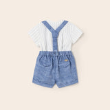 Completo Con Bermuda E Camicia In Misto Lino Neonato MAYORAL 1262 - MAYORAL - Luxury Kids