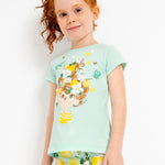 Completo Con Leggings E Shirt In Cotone Bambina MAYORAL 3787 - MAYORAL - Luxury Kids