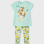 Completo Con Leggings E Shirt In Cotone Bambina MAYORAL 3787 - MAYORAL - Luxury Kids