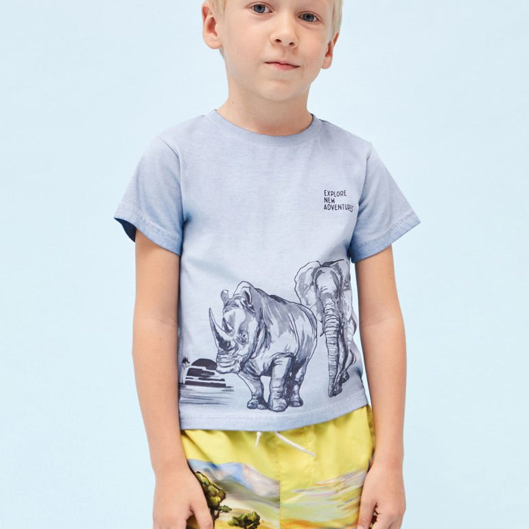 Costume Con Stampa In Poliestere Riciclato Bambino MAYORAL 3685 - MAYORAL - Luxury Kids