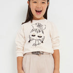 Felpa Con Applicazione In Cotone Sostenibile Bambina MAYORAL 3435 - MAYORAL - Luxury Kids