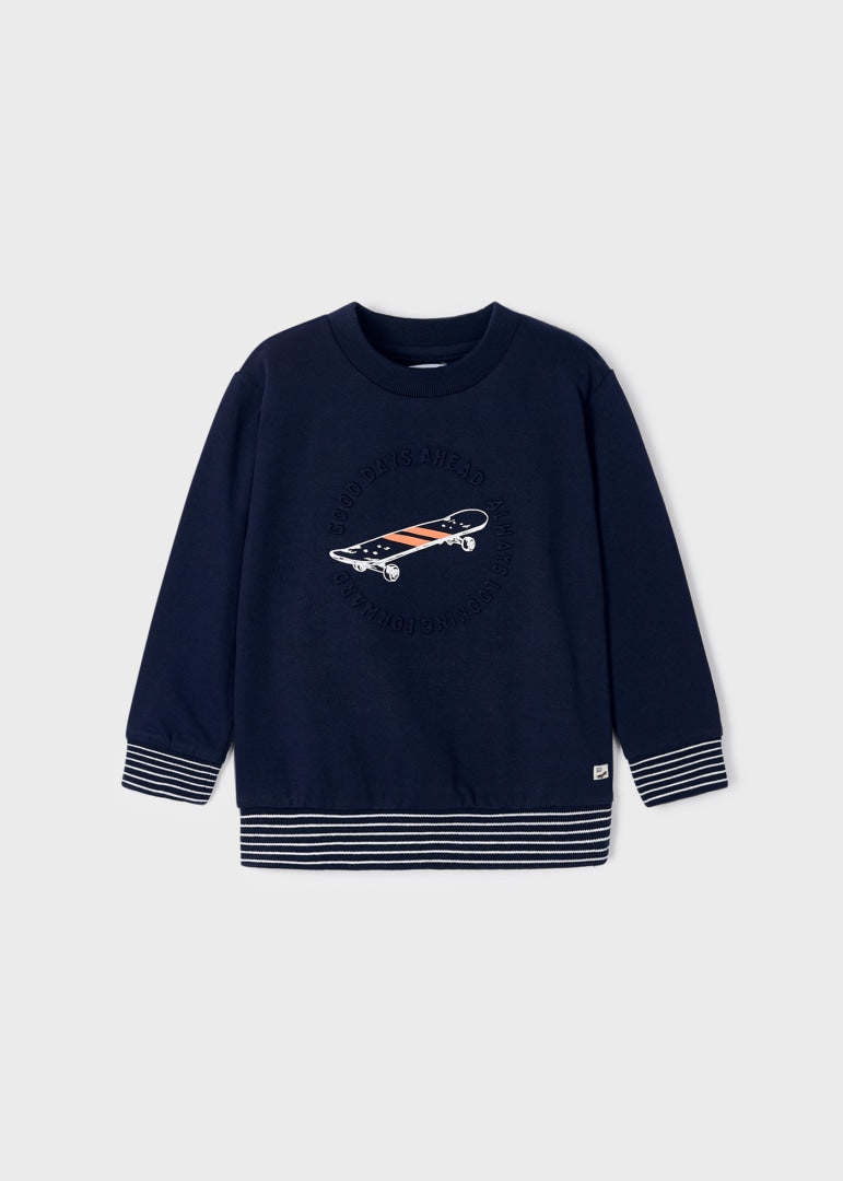 Felpa Stampata In Cotone Bambino MAYORAL 3449 - MAYORAL - Luxury Kids