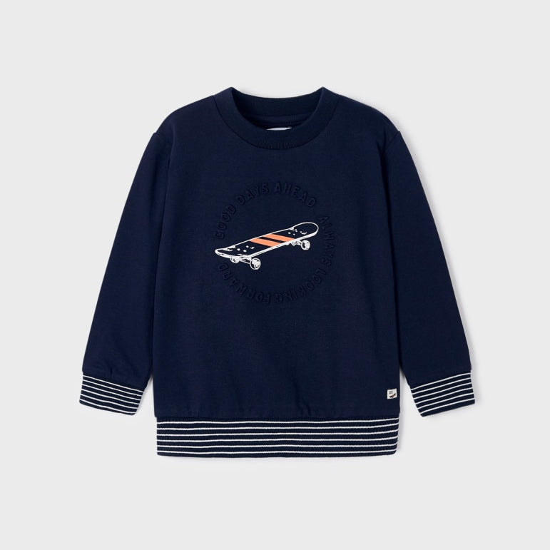 Felpa Stampata In Cotone Bambino MAYORAL 3449 - MAYORAL - Luxury Kids