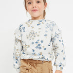 Felpa Stampata Con Volant Bambina MAYORAL 3436 - MAYORAL - Luxury Kids