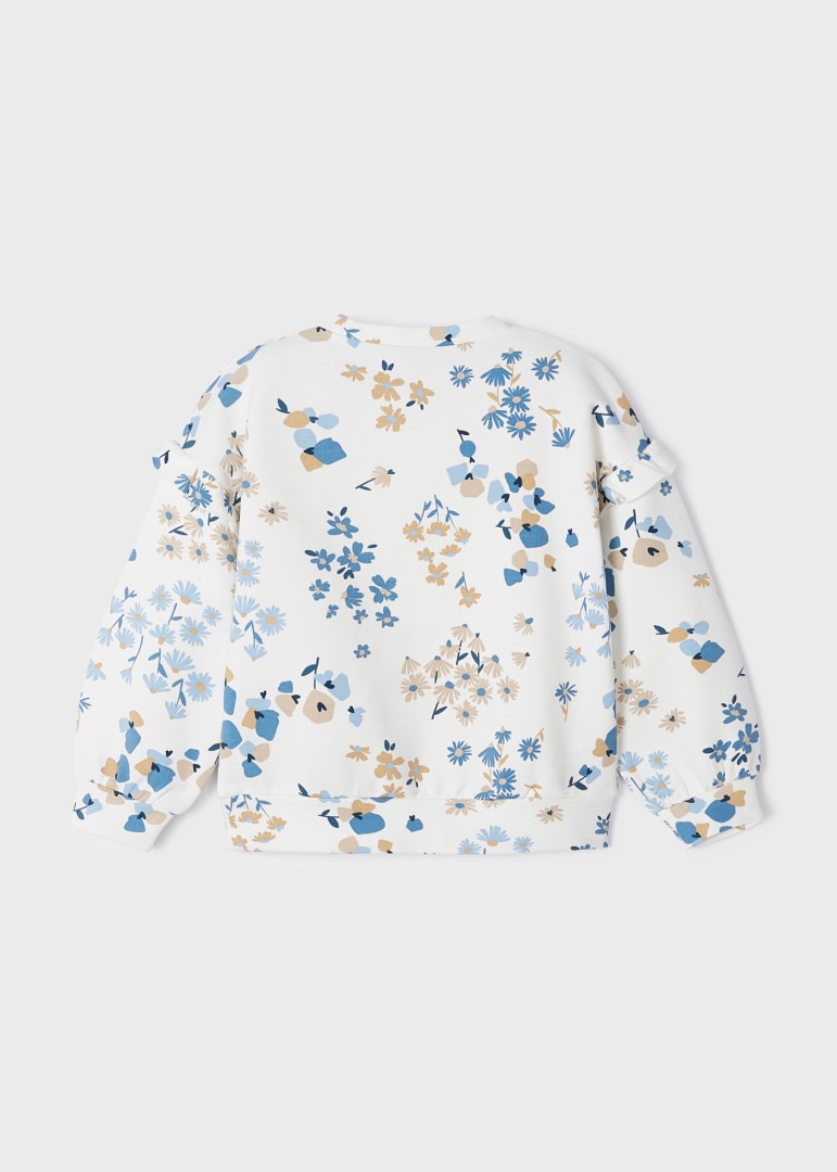 Felpa Stampata Con Volant Bambina MAYORAL 3436 - MAYORAL - Luxury Kids