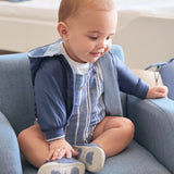 Giubbino A Vento Reversibile In Poliestere Riciclato Neonato MAYORAL 1404 - MAYORAL - Luxury Kids