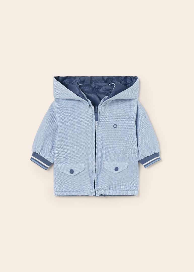 Giubbino A Vento Reversibile In Poliestere Riciclato Neonato MAYORAL 1404 - MAYORAL - Luxury Kids