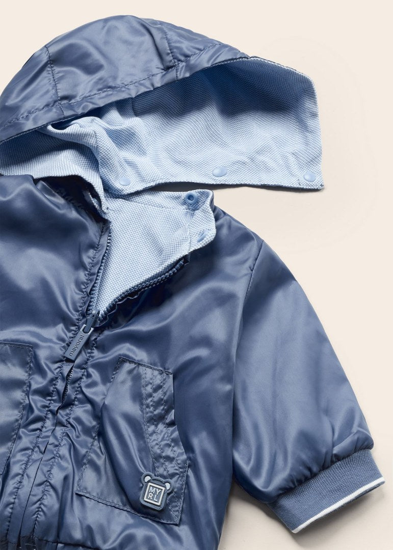 Giubbino A Vento Reversibile In Poliestere Riciclato Neonato MAYORAL 1404 - MAYORAL - Luxury Kids