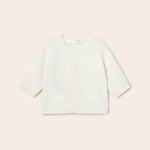 Cardigan Tricot In Filo Di Cotone Sostenibile Neonato MAYORAL 1360 - MAYORAL - Luxury Kids
