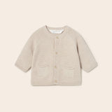 Cardigan Tricot In Filo Di Cotone Sostenibile Neonato MAYORAL 1360 - MAYORAL - Luxury Kids