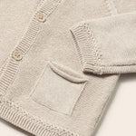 Cardigan Tricot In Filo Di Cotone Sostenibile Neonato MAYORAL 1360 - MAYORAL - Luxury Kids