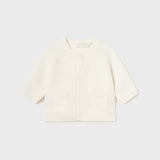 Cardigan Tricot In Filo Di Cotone Sostenibile Neonato MAYORAL 1360 - MAYORAL - Luxury Kids