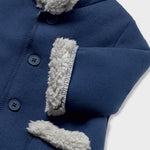 Giaccone Con Pellicciotto E Cappuccio Neonato MAYORAL 2402 - MAYORAL - LuxuryKids