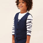 Gilet In Misto Lino Bambino MAYORAL 3349 - MAYORAL - Luxury Kids