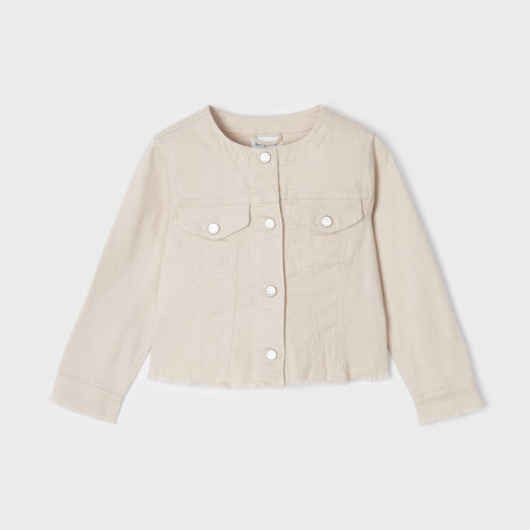 Giubbino In Denim In Cotone Sostenibile Bambina MAYORAL 3439 - MAYORAL - Luxury Kids