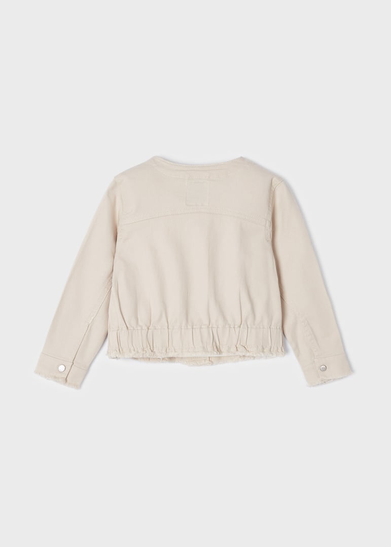 Giubbino In Denim In Cotone Sostenibile Bambina MAYORAL 3439 - MAYORAL - Luxury Kids