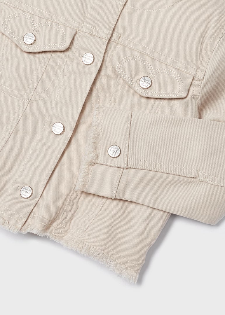 Giubbino In Denim In Cotone Sostenibile Bambina MAYORAL 3439 - MAYORAL - Luxury Kids