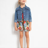 Giubbino In Denim Con Volant Bambina MAYORAL 3440 - MAYORAL - Luxury Kids