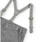 Bermuda In Punto Milano Con Bretelle Neonato BOBOLI 715070 - BOBOLI - LuxuryKids