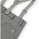 Bermuda In Punto Milano Con Bretelle Neonato BOBOLI 715070 - BOBOLI - LuxuryKids