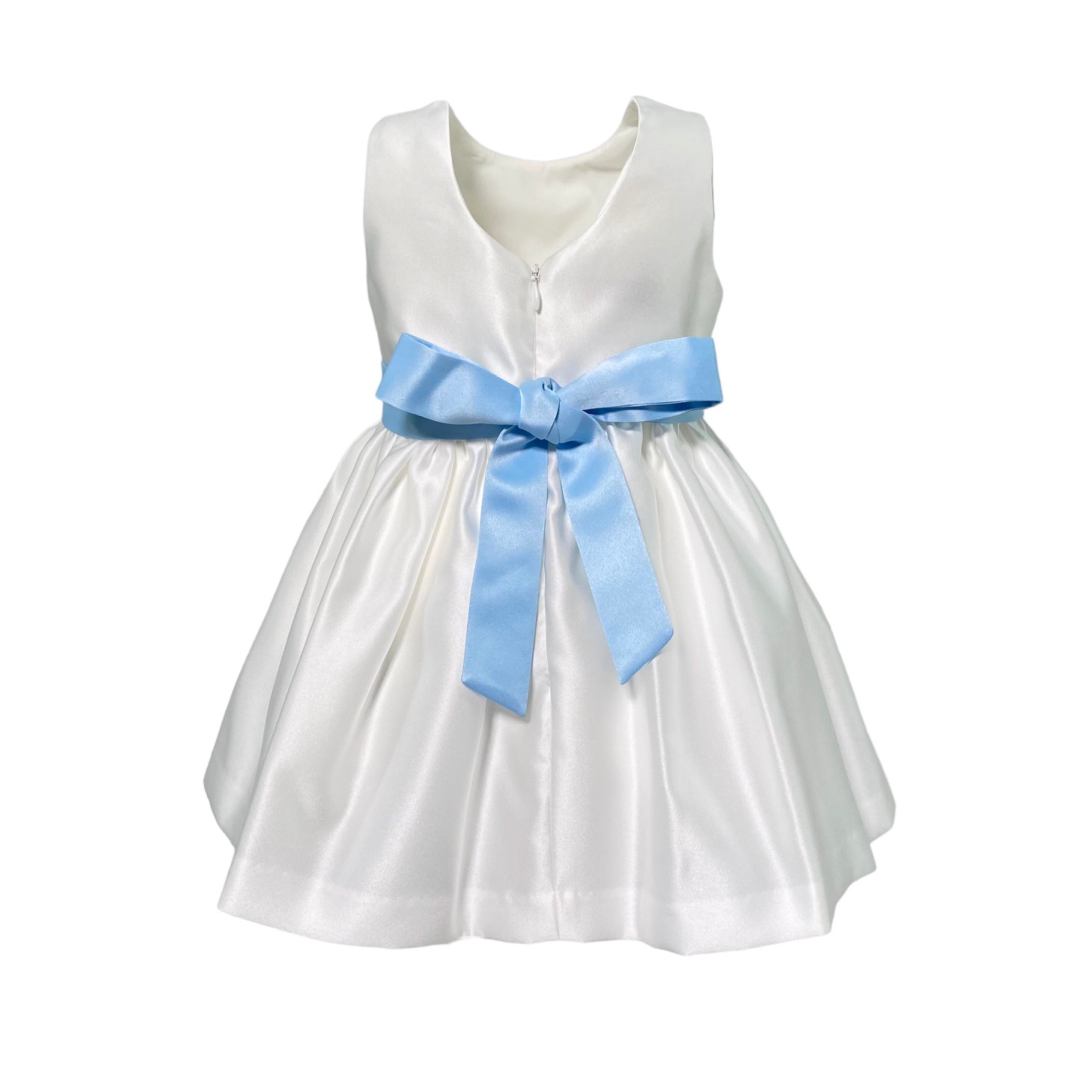 Abito Elegante Smanicato In Rasatello Bambina PETIT 2015659 - PETIT - Luxury Kids