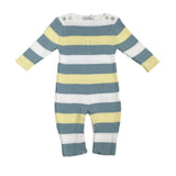 Tutina Intera In Filo Di Cotone A Coste Neonato DR KID DK294 - DR KID - Luxury Kids