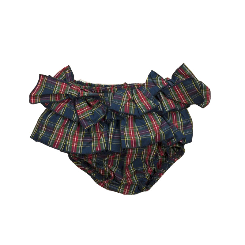 Culotte In Caldo Cotone Scozzese Neonata BABIDU 30490 - BABIDU - LuxuryKids