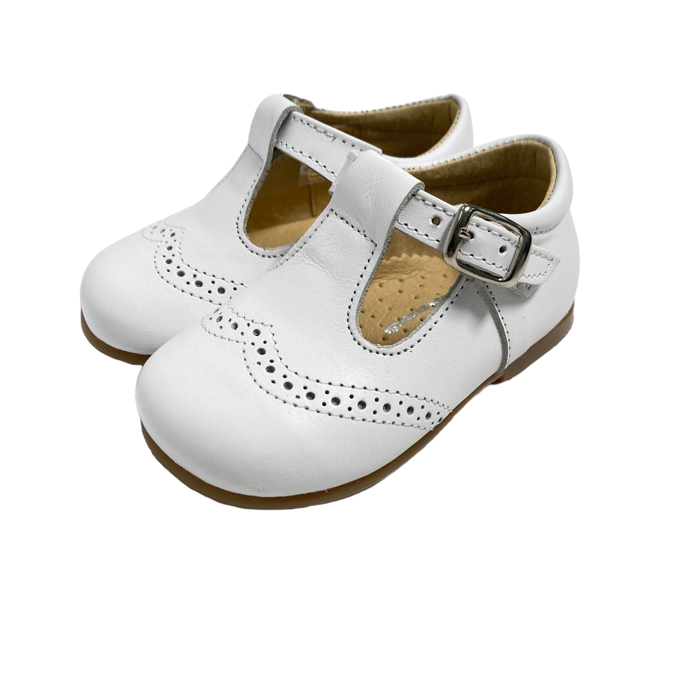 Scarpe Primi Passi Con Occhielli in Pelle Neonato/a PANYNO B2004 - PANYNO - Luxury Kids
