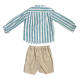 Completo Con Bermuda E Camicia In Cotone E Lino Bambino DEL SUR 1245