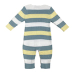 Tutina Intera In Filo Di Cotone A Coste Neonato DR KID DK294 - DR KID - Luxury Kids