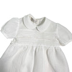 Pagliaccetto Battesimale In Lino E Pizzo Bianco Neonato PICCOLA GIUGGIOLA LERICI - PICCOLA GIUGGIOLA - Luxury Kids