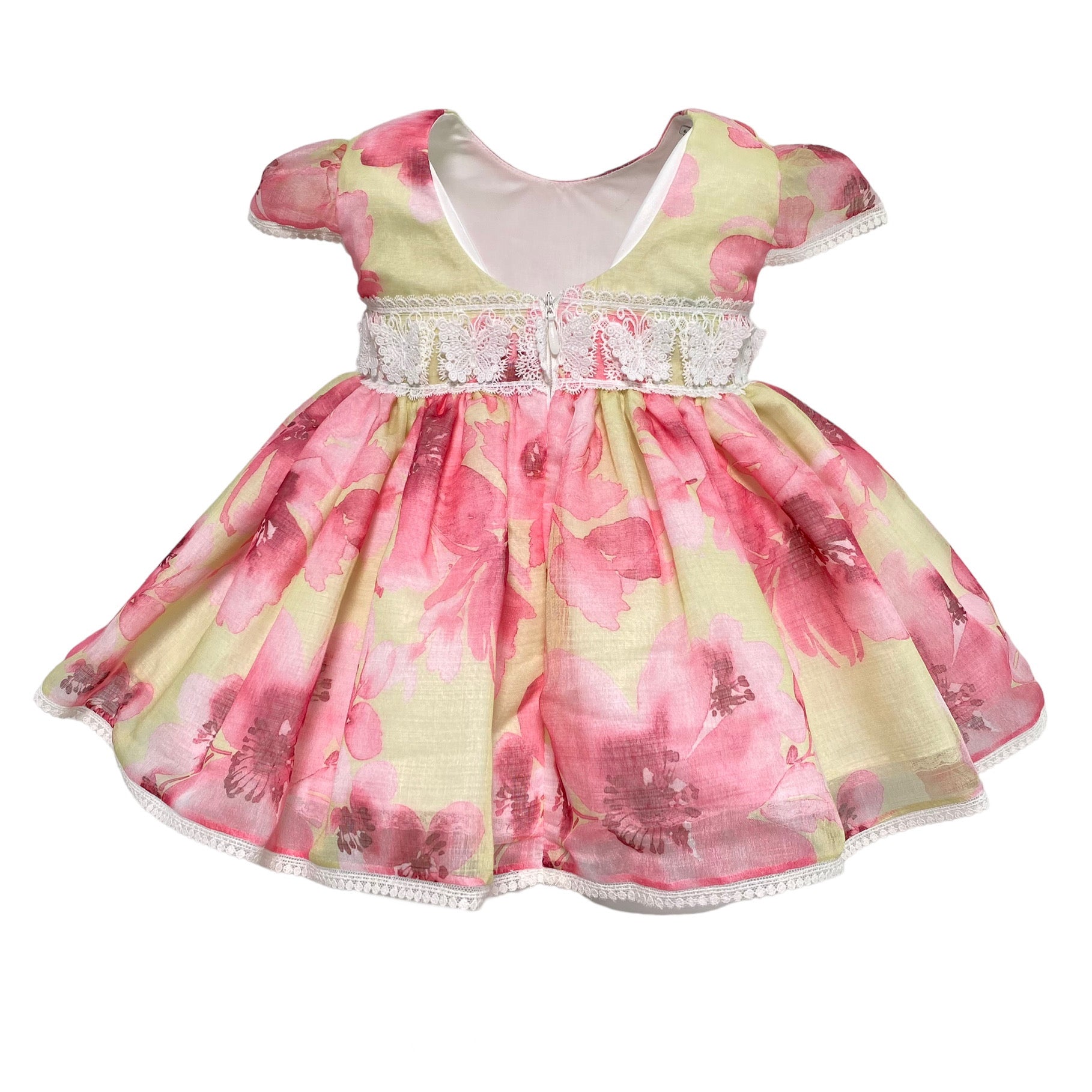 Abito Elegante Mezza Manica A Bambolina Con Culotte Multicolour Neonata MIMOSA SPRING - MIMOSA - Luxury Kids