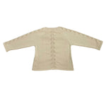 Cardigan In Filo Di Cotone Beige Neonato/a DR KID DK206 - DR KID - Luxury Kids
